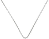 Jewelry Trends Sterling Silver 1mm X 22 Inches Italian Box Chain Necklace